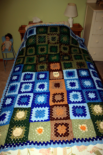Granny's Backyard Blanket