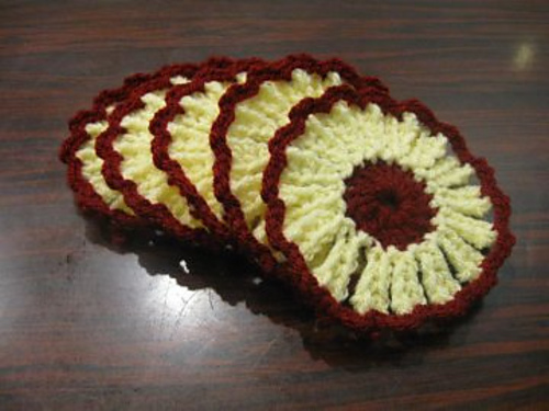 Crochet Flower Coasters