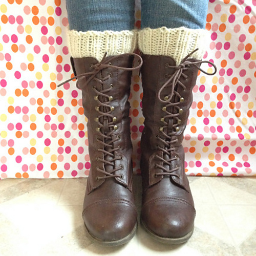 Simple Knitted Boot Cuffs