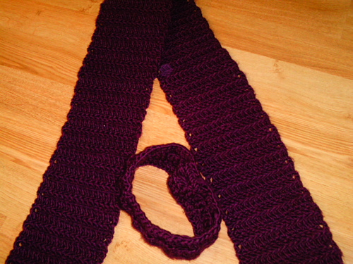 Soft rippled scarf and ear wrap