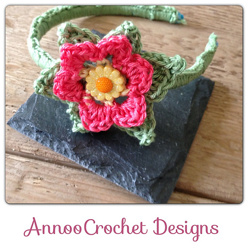 Upcycled Flower Headband