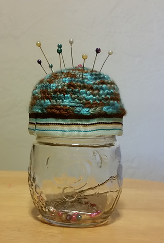 Mason Jar Pin Cushion