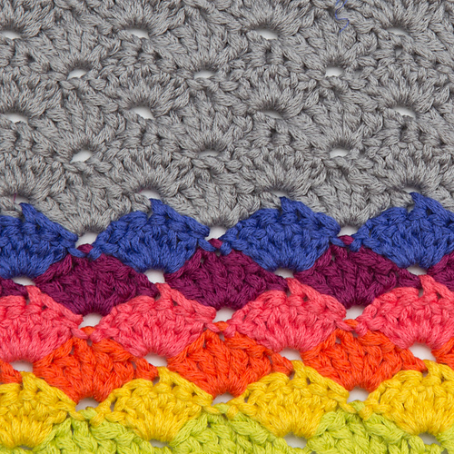 Simple Crochet Shells Dishcloth