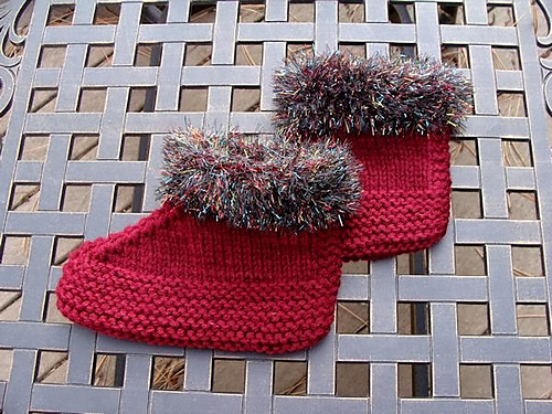 Fuzzy Cuff Ladies Slippers