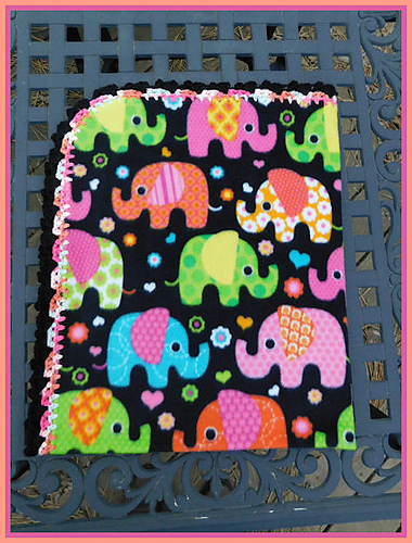 Elephants on Parade Crochet Edging