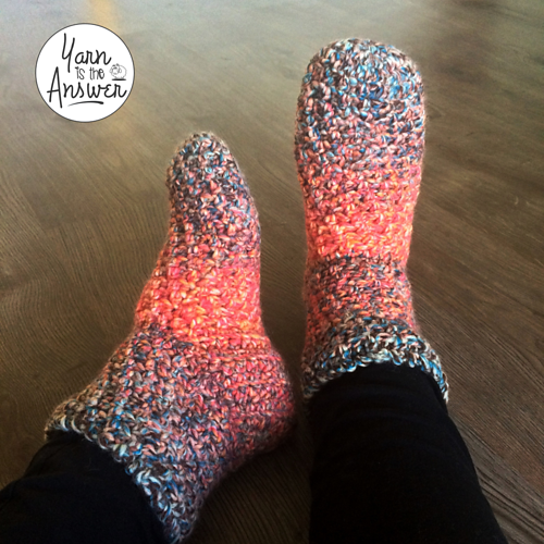 Wooly slipper socks