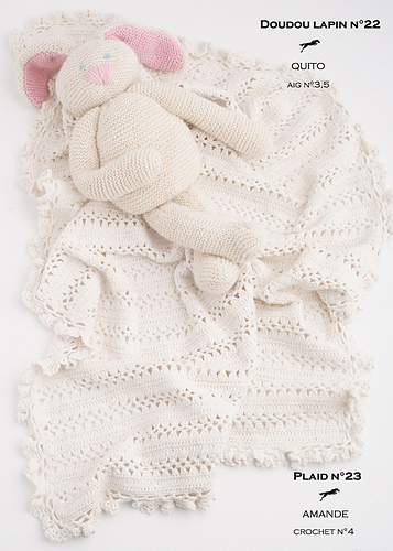 CB16 Rabbit doudou-Plaid n°22-23