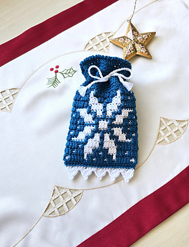 Mini Mosaic Christmas Gift Bag