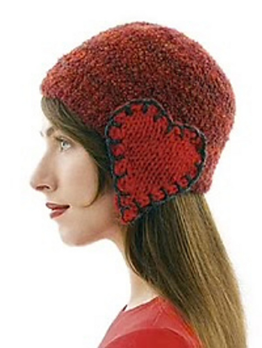 Hat with Heart Earflaps (crochet)