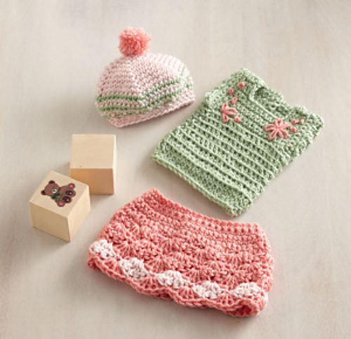 Olivia Doll Outfit: Skirt, Top & Hat