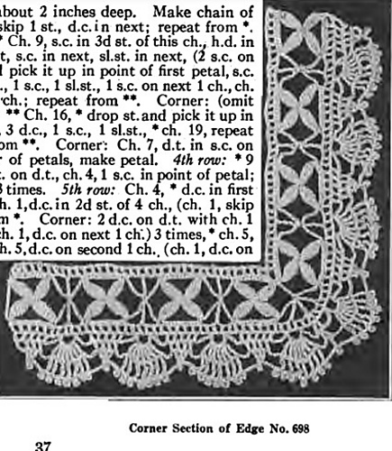 Edge in Cluny Crochet No. 698