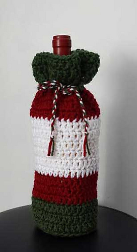 Crochet Wine Bag