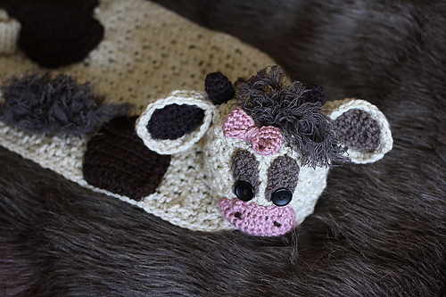 Cow Cuddly With Hat