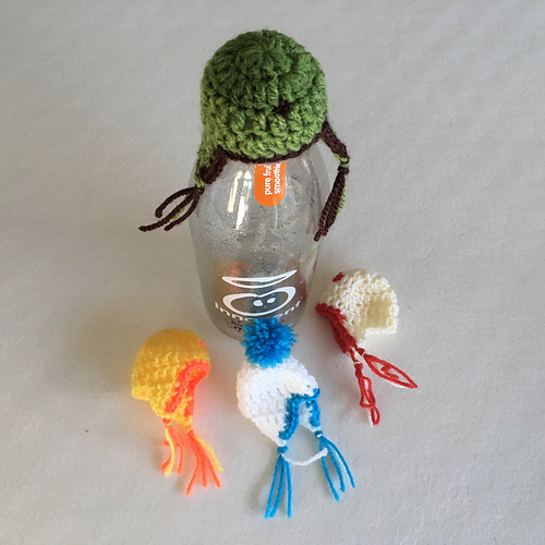 Big Knit Crochet Earflap hat