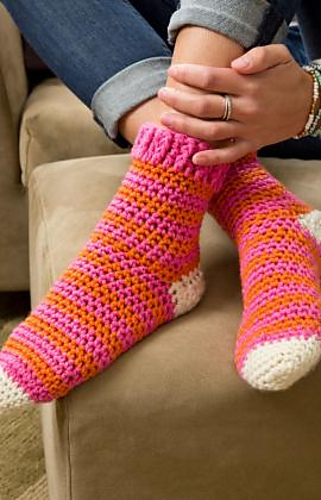Cozy at Home Crochet Socks