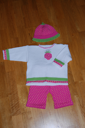 0706-22 Jordbærgenser (Strawberries Sweatshirt)