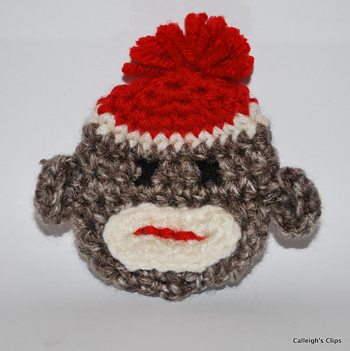3-D Sock Monkey Applique