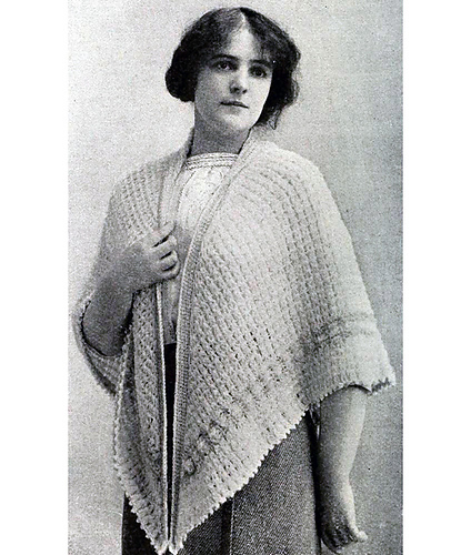 Crocheted Breakfast Shawl