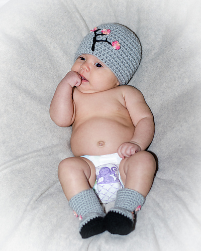 Cherry blossom hat and boots