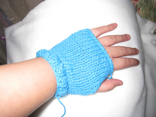 Quick Fingerless Mittens