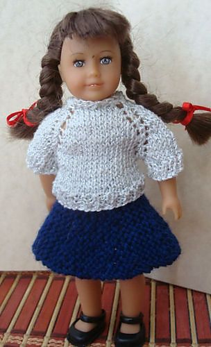 Molly's Skirt, Pants & Sweater American Girl 6"