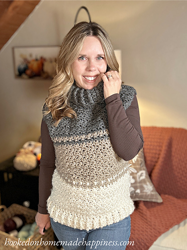 Cowl Sweater Vest