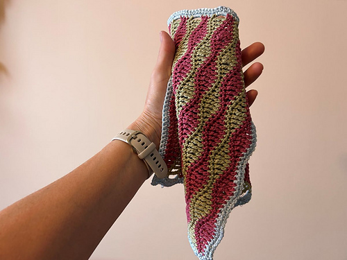 Medium Wave Crochet Washcloth