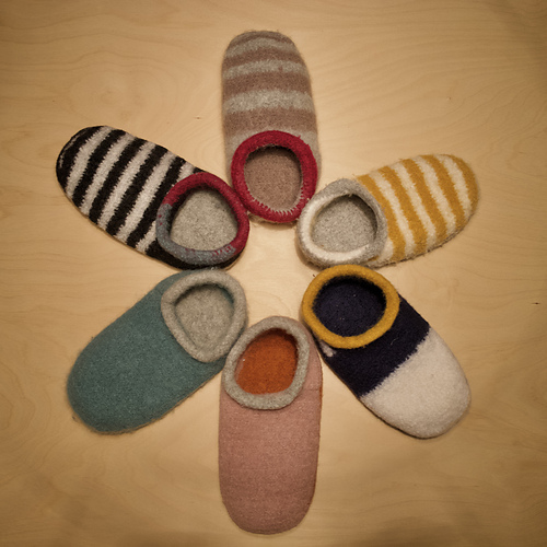 Wool Felted Slippers