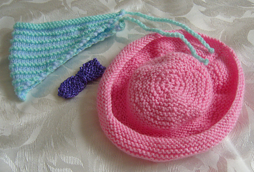 Bow, Hat, Headscarf & Bag for 18inch dolls