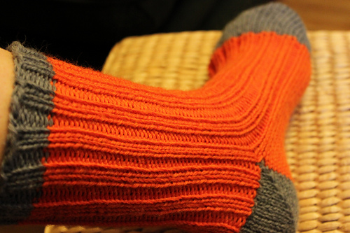 Taylor's Orange Toe-Up Socks