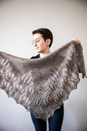 Bat Flowers Shawl