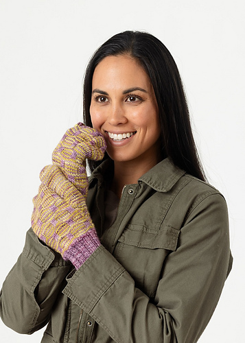 Wave and Box Mittens