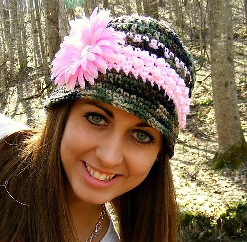Camo and Pink Hat
