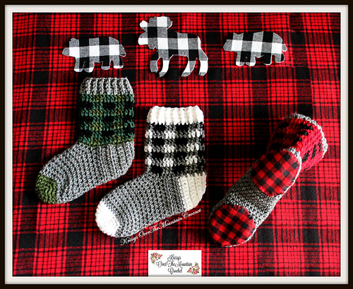 Plaid Boot Socks
