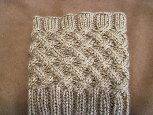 Cabled Boot Topper