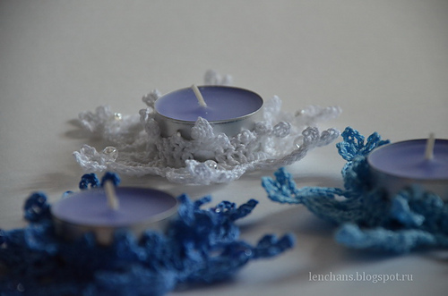 Snowflake tealight holder