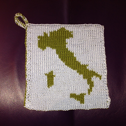Italy Potholder - Italien Topflappen