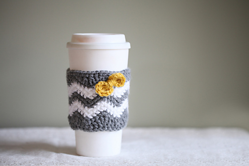 Caffeinated Chevrons  Cup Cozy