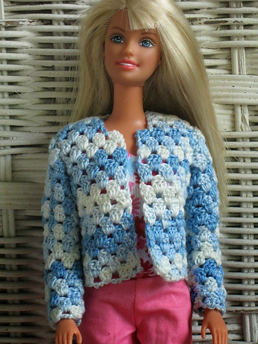 V-Stitch Cardigan  for Barbie