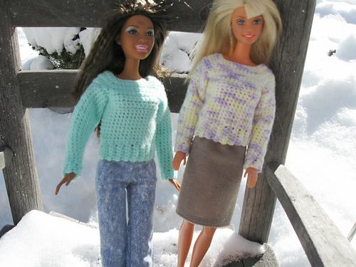 Barbie's Simple Crochet Sweater