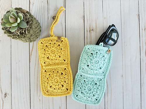 Boho Flower Sunglass Pouch
