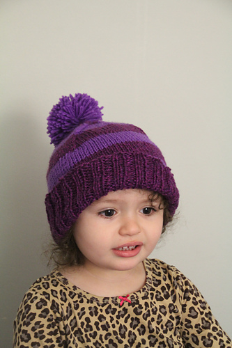 Pom-Stripe Hat