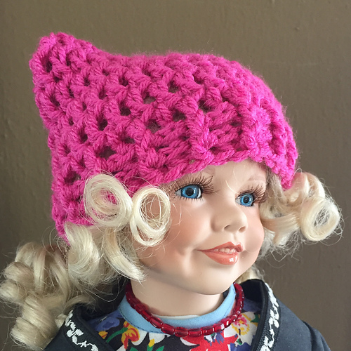Miniature Crocheted Pussy Hat