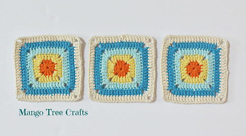 Crochet summer square