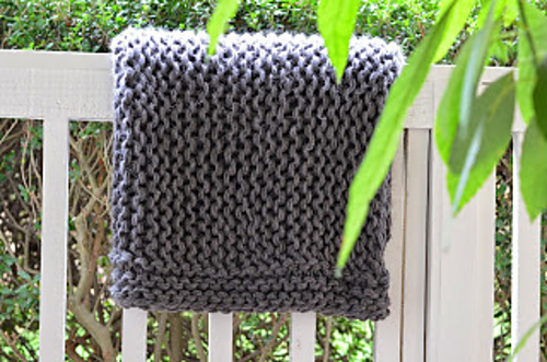 Chunky Garter Blanket