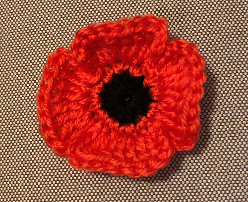 Lest We Forget Poppy Appliqué