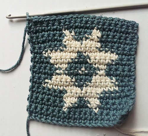 Tapestry Crochet Star Square