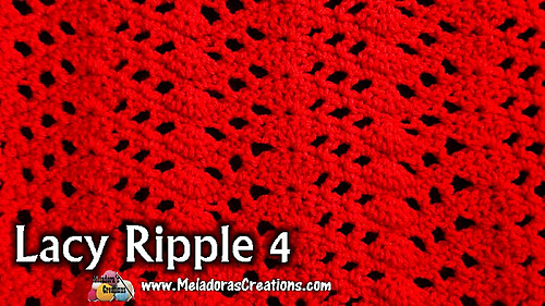 Lacy Ripple 4 Crochet Stitch