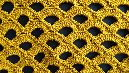Thick Arc Crochet Stitch