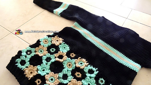 Crochet Flower Sweater CAL